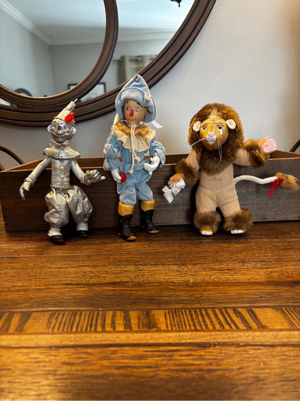 Kurt & Adler Wizard of Oz Vintage Set of 3 Scarecrow, Tin Man and Cowardly Lion